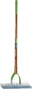 Ames 2915100 Thatch Rake, 15 in W Head, 19-Tine, Steel Tine, 54 in L Handle