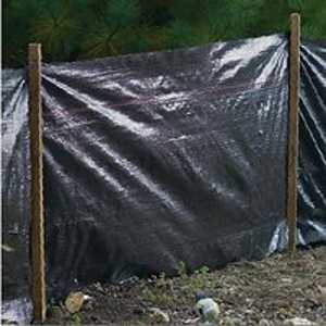 Mutual Industries 14987 Silt Fence, Black, 100 ft L, 36 in W, 1-1/2 x ...