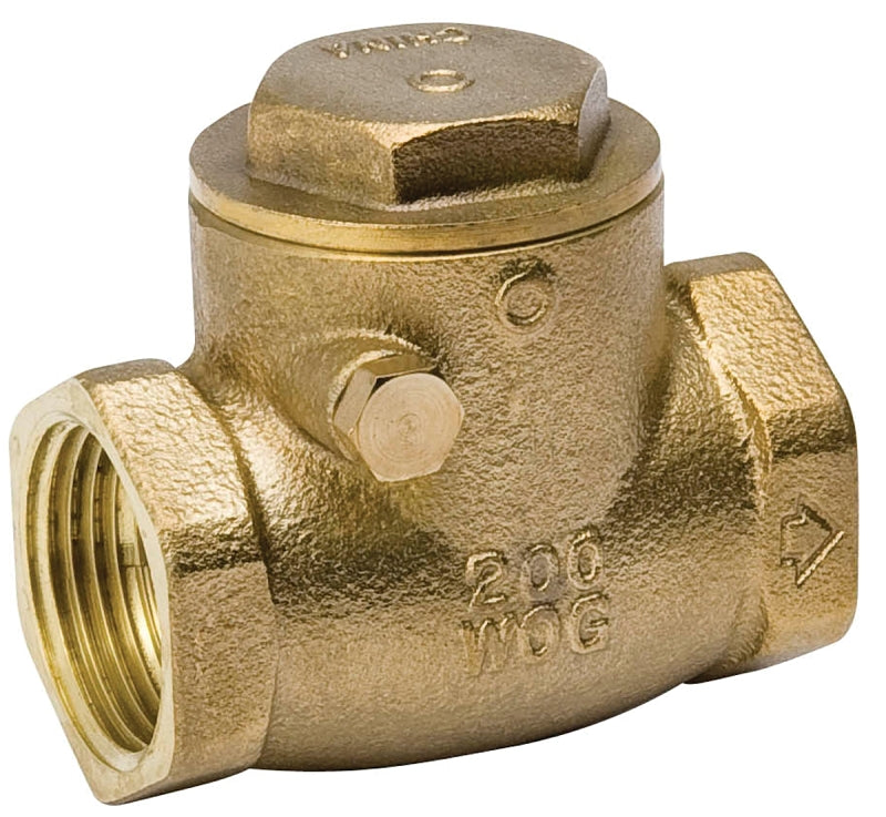 B & K ProLine Series 101-005NL Check Valve, 1 in, IPS, 200 psi Pressur ...