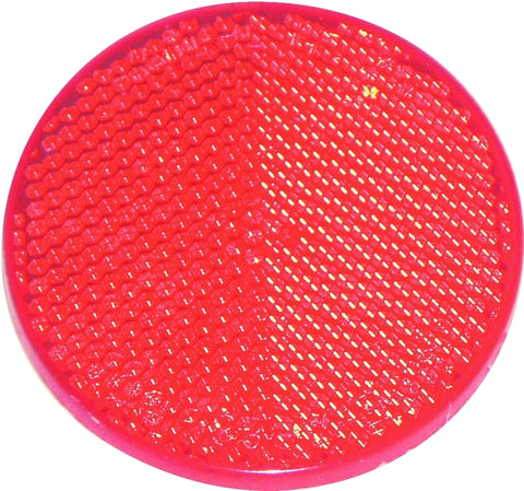 US Hardware RV-657C Safety Reflector, Red Reflector, Plastic Reflector, Adhesive Mounting