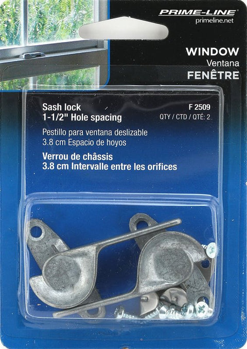 Prime-Line F 2509 Window Sash Lock, Zinc, Zinc