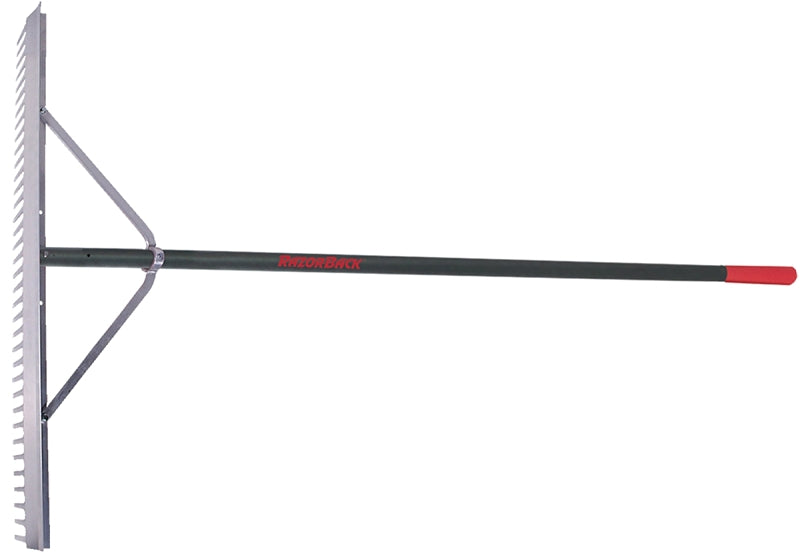Razor-Back 63000 Landscape Rake, 4.325 in L Head, 36 in W Head, 36-Tin ...
