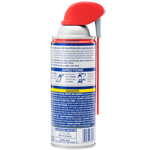 WD-40 300004 Fast-Acting Rust Penetrant, 11 oz Can, Liquid, For Nuts and Bolts
