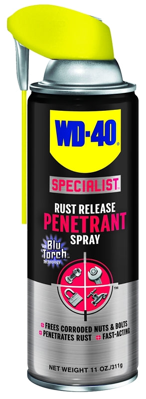 WD-40 300004 Fast-Acting Rust Penetrant, 11 oz Can, Liquid, For Nuts and Bolts