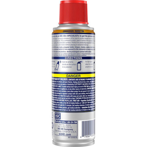 WD-40 Specialist 300035 Long-Lasting Corrosion Inhibitor, 6.5 oz, Can, Liquid, For Tools, Storage and Auto Part