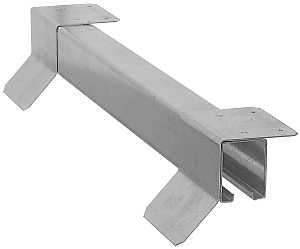 National Hardware N142-364 Box Rail, Steel, Galvanized, 8 ft L