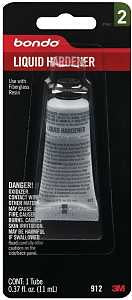 Bondo 912 Liquid Hardener, 0.37 oz Tube, Liquid