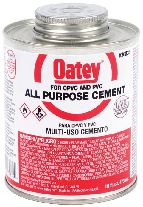 Harvey 30834 Cement, 16 oz, Liquid, Clear/Milky