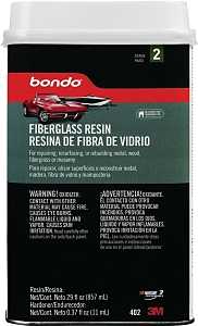 Bondo 402 Fiberglass Repair Resin, 0.9 qt Can, Liquid, Pungent Organic