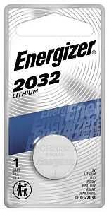 Energizer ECR2032BP Coin Cell Battery, 3 V Battery, 235 mAh, CR2032 Battery, Lithium, Manganese Dioxide, Pack of 6