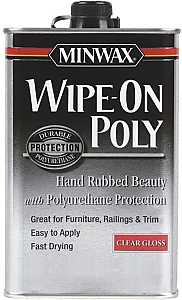 Minwax 60900000 Polyurethane, Oil Base, Clear, Gloss, Liquid, 1 qt Can, 0.83 Specific Gravity