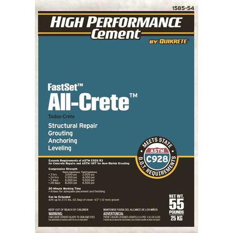 Quikrete FastSet All-Crete Anchoring Cement 55 lb