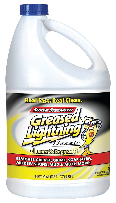 Greased Lightning 51100GRL Cleaner and Degreaser, 128 oz, Liquid, Pleasant