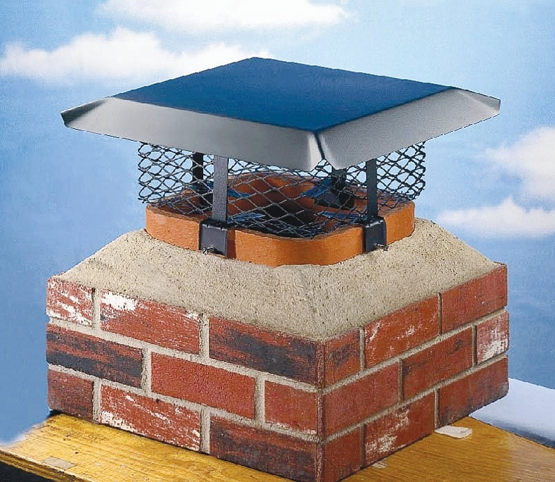 Shelter SCADJ-L Adjustable Chimney Cap, Steel, Black, Powder-Coated, F ...