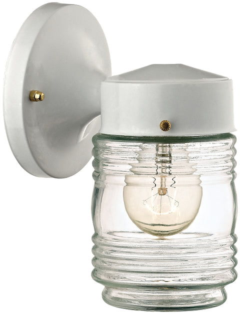 Boston Harbor W15WH01-33883L Outdoor Wall Lantern, 120 V, 60 W, A19 or CFL Lamp, Steel Fixture, White, White Fixture