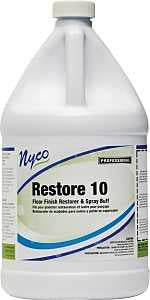 nyco NL170-G4 Finish Floor Enhancer, 128 oz, Liquid, Acrylic Polymer, Opaque White, Pack of 4