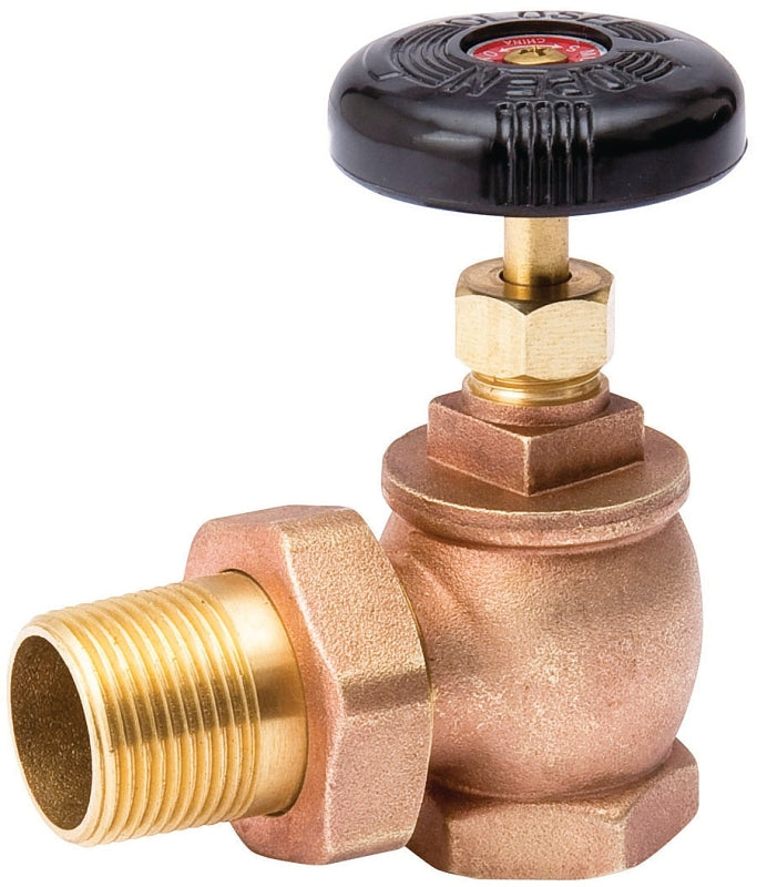 B & K 109-304 Steam Radiator Valve, Angled, Brass/Bronze, Includes: Un ...