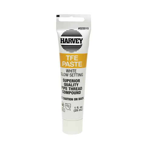 Harvey 023015-48 Pipe Thread Compound, 1 oz Tube, Liquid, Paste, White