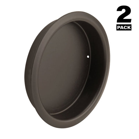 Prime-Line N 7208 Door Pull, 2 in Dia, 5/16 in D, Steel, Bronze