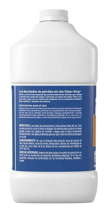 Klean Strip GKSP94214 Mineral Spirit Thinner, Light Yellow, 1 gal, Can, Liquid, Pack of 4