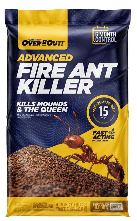 Over 'n Out 100522662 Fire Ant Killer, Solid, 23 lb