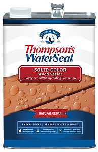 Thompson's WaterSeal TH.093601-16 Wood Sealer, Solid, Liquid, Natural Cedar, 1 gal, Pack of 4