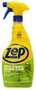 Zep ZUMILDEW32 Stain Remover, 1 qt, Liquid, Slight Chlorine, Clear