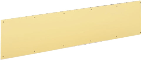 Schlage SC8400B3-8X34 Kick Plate, 34 in L, 8 in W, Brass, Anodized Brass