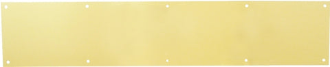 Schlage C8400B3-6X30 Kick Plate, 30 in L, 6 in W, Solid Brass
