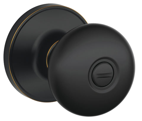 Schlage J Series J170 STR 716 Dummy Knob, Knob Handle, Round Design, Aged Bronze, Residential, Metal