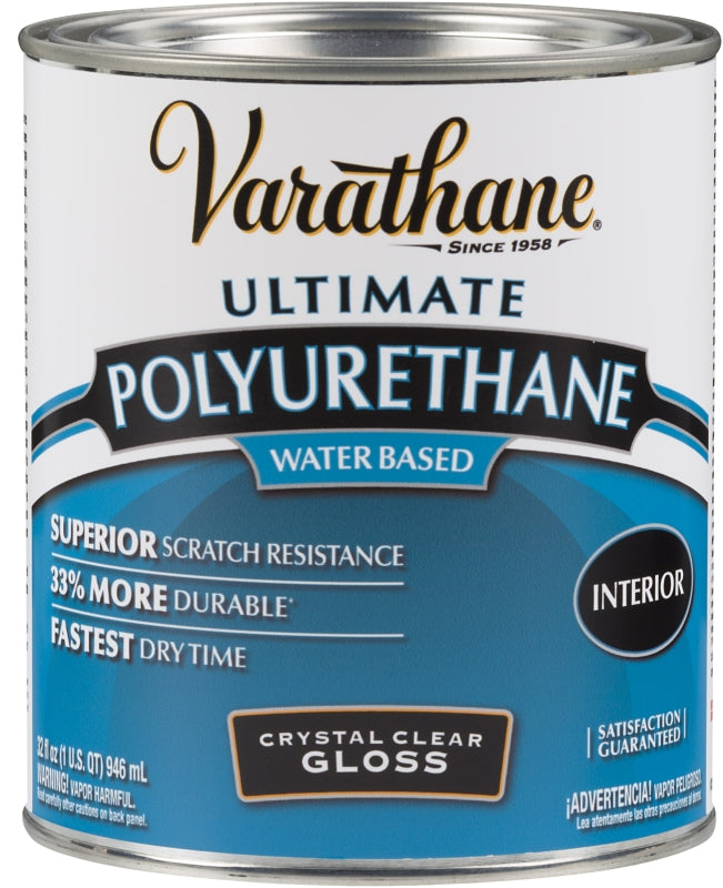 Varathane 200041H Waterbased Polyurethane, Water Base, Crystal Clear ...