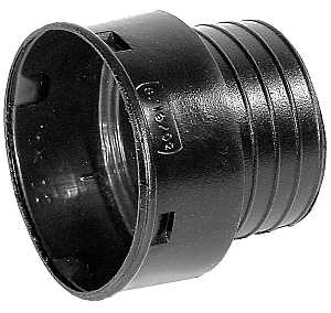 ADS 0462AA Heavy-Duty Pipe Adapter, 4 in, Snap, PVC, Black – Shell