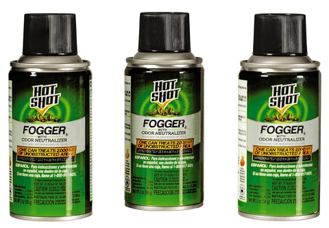 Hot Shot 96180 Fogger with Odor Neutralizer, 2000 cu-ft Coverage Area, Light Yellow/Water White