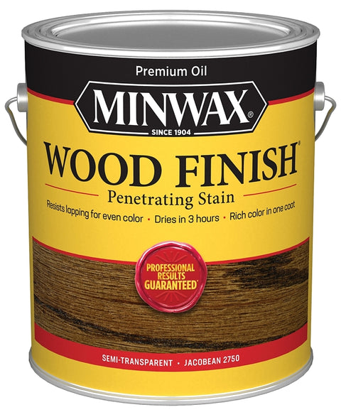 Minwax Wood Finish 710820000 Wood Stain, Jacobean, Liquid, 1 gal, Can, Pack of 2