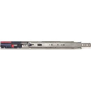 Knape & Vogt 8450FMP 20 Drawer Slide, 20 in L Extension, 100 lb, 1/2 in W Rail, Anochrome