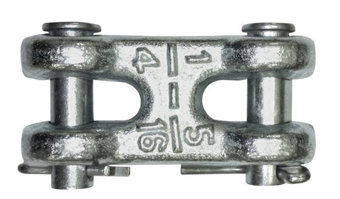 Baron 82180/196 Clevis Link, 1/4 x 5/16 in Trade, 4700 lb Working Load, Steel, Zinc