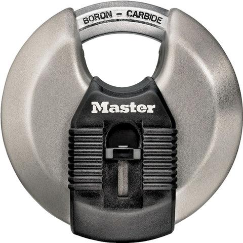 Master Lock Magnum Series M50XKAD Padlock, Keyed Different Key, Shrouded Shackle, 7/16 in Dia Shackle, 3-1/8 in W Body, Pack of 6