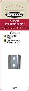 Hyde 11000 Scraper Blade, 2-Edge Blade, 1 in W Blade, HCS Blade