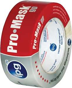 IPG 5104-3 Masking Tape, 60 yd L, 2.81 in W, Crepe Paper Backing, Beige