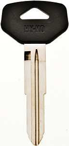 Hy-Ko 12005TR40 Automotive Key Blank, Brass/Plastic, Nickel, For: Toyota Vehicle Locks, Pack of 5