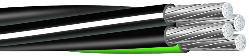 Southwire Compact Stranded 8000 2-2-4-6X500AL USE Service Entrance Cab ...