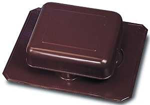 Master Flow R50ABR Roof Louver, Aluminum, Brown, Pack of 10