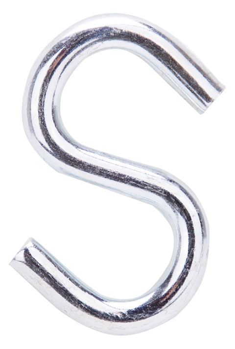 ProSource LR372 S-Hook, 100 lb Working Load, 0.229 in Dia Wire, Steel, Zinc, Pack of 20