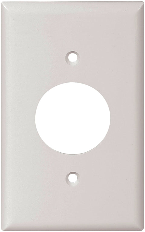 Eaton Wiring Devices 5131W-BOX Single Receptacle Wallplate, 4-1/2 in L, 2-3/4 in W, 1 -Gang, Nylon, White, Pack of 15
