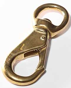 Baron 251BT-2 Quick Snap, 60 lb Working Load, Solid Bronze, Polished