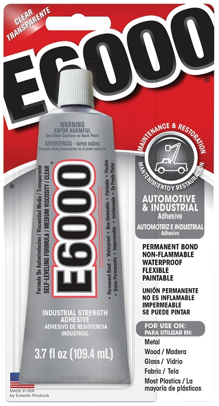 E6000 800622 Craft Adhesive, Clear, 3.7 oz Tube