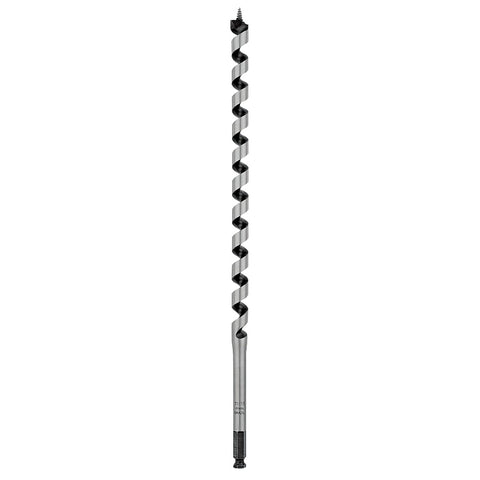 Irwin 3043008 Auger Drill Bit, 11/16 in Dia, 17 in OAL, Twist Flute, 1-Flute, 7/16 in Dia Shank