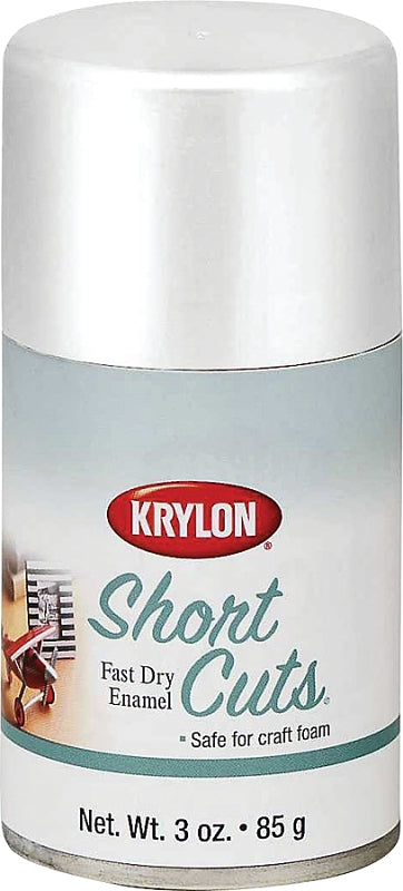 Krylon KSCS053 Craft Spray Paint, High-Gloss, White, 3 oz, Can, Pack of 6