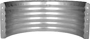 Marshall Stamping AWR24/683 Area Wall, 16 in L, 37 in W, 24 in H, Galvanized Steel