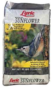 Lyric 2647281 Bird Seed, Sunflower, 25 lb Bag
